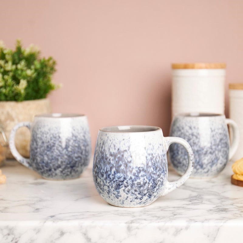 Reactive Stoneware Mug, 500ml, Grey