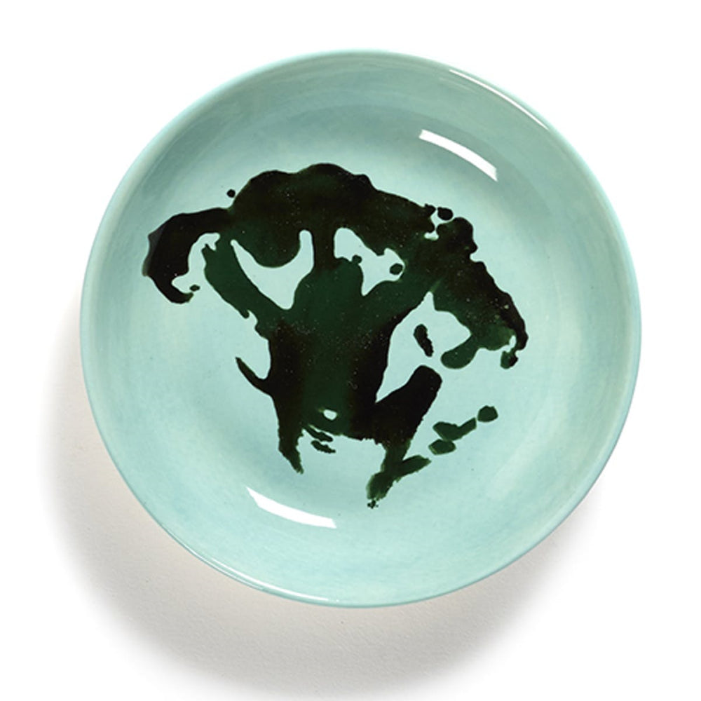 Set of 4 Small Dishes, Blue and Green, Azure