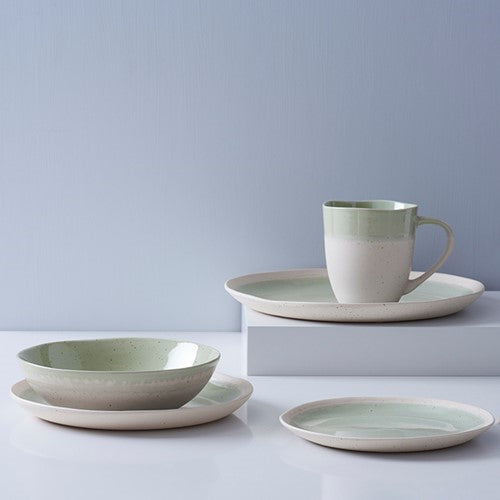 Set of 6 bowls, Dia17.5cm, Blush & Blue,  light green